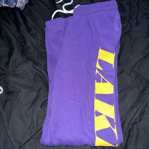Fashion Nova lakers sweatpants